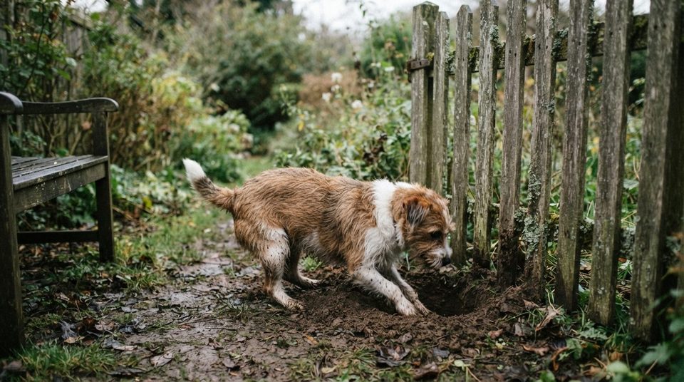 Stemningsbillede til guiden: Hund i haven: giftige planter, hegn og huller under hegnet